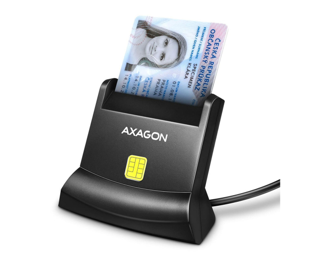 Axagon CRE-SM4N USB-A Smart card FLATREADER CZYTNIK - 1485438 - zdjęcie